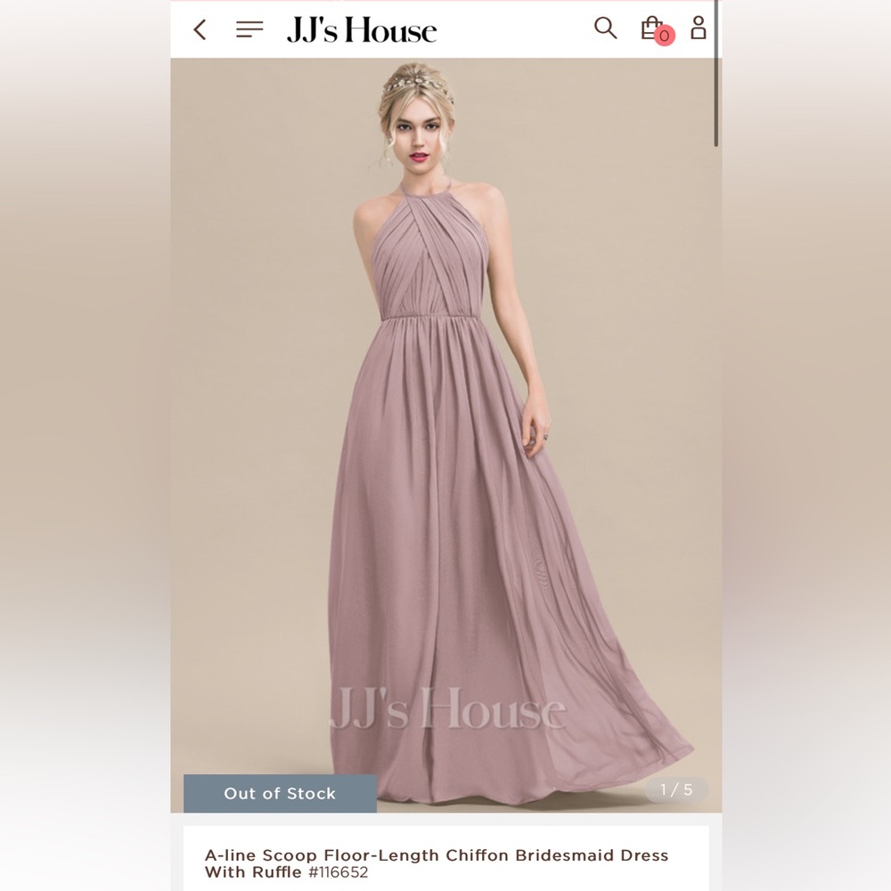 JJ’s House Bridesmaid Maxi Dress Dusk